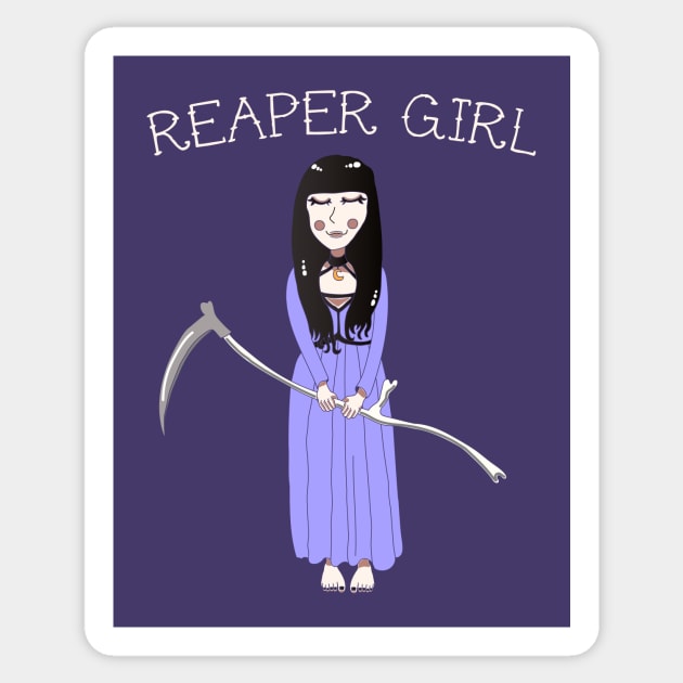 Reaper Girl Sticker by Graograman